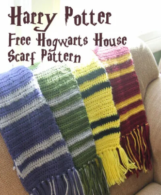 Harry Potter Scarf Crochet Pattern by Food Fun Family