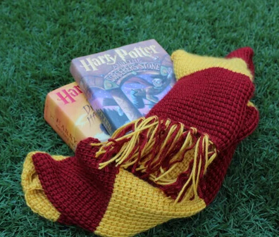 Harry Potter's Gryffindor Scarf Crochet Pattern by The Smmetzler