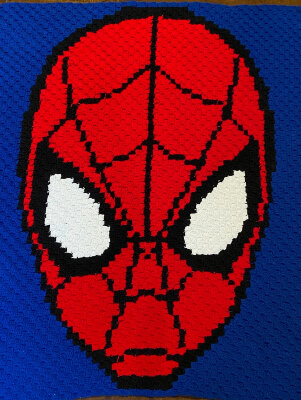 Spiderman Blanket Crochet Pattern from reelcrochetnerd