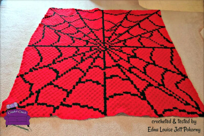 Spiderweb Afghan Crochet Pattern by CrochetCouch