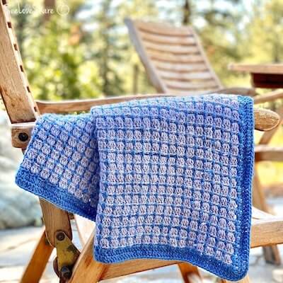 Block Stitch Lap Blanket Crochet Pattern by See Love Share