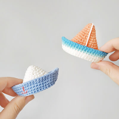 Crochet Boat And Sailboat Pattern by Tatiana Saienko