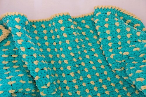Crochet Chunky Block Stitch Blanket Pattern by Dublin Bay Crochet