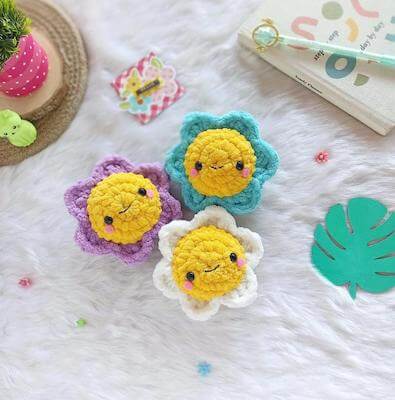 Crochet Daisy Flower Amigurumi Pattern by A Little Love Everyday
