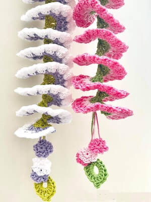 Crochet Garden Wind Spinner Pattern by Crochet Lounge Design