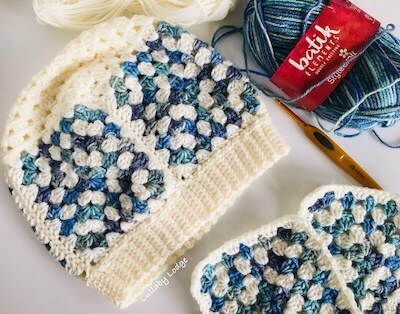 Crochet Granny Square Beanie Pattern by Lullaby Lodge