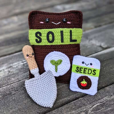 Gardening Kit Crochet Pattern by Simply Rose By Rosalie