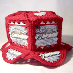Beer Can Hat Crochet Pattern by Stitchy McYarnpants