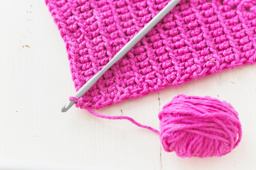 Crochet gauge swatch is a small piece of fabric that is made before you start your crochet project