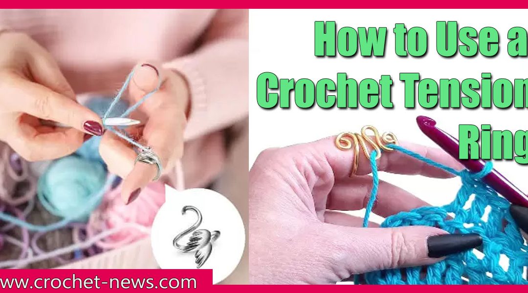 Wovilon Crochet Finger Ring Adjust Crochet Tension Ring Open Yarn