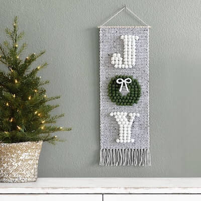 Crochet Joy Wall Hanging Pattern by Little Light Design Com