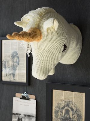 Crochet Unicorn Wall Decor Pattern by Interweave