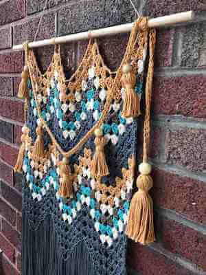 Juniper Wall Hanging Crochet Pattern by Clover Needlecraft