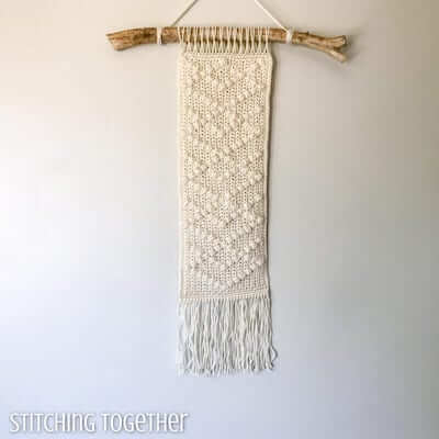 Modern Crochet Wall Hanging Pattern by Stitching Together