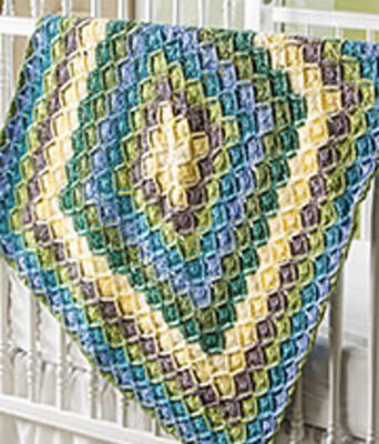 Baby Blanket Bavarian Crochet Pattern by Jenny King