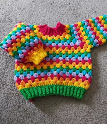 Childs Crochet Jumper Pattern by CraftyPum