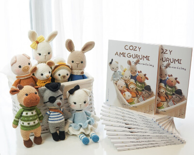 Cozy Animals Crochet Amigurumi Book by GreenFrogCrochet