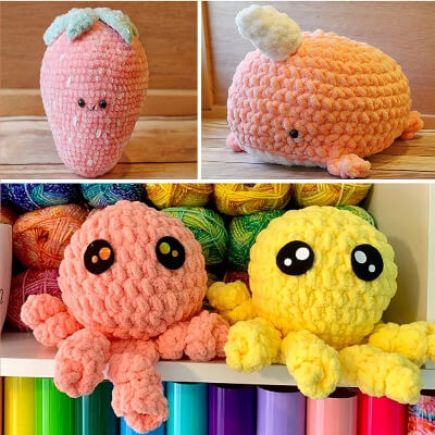 Crochet Amigurumi Patterns to Make with Blanket Yarn by Michael Davison