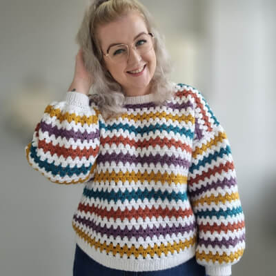 Gertie Jumper Crochet Pattern by HollyWoodwardDesigns