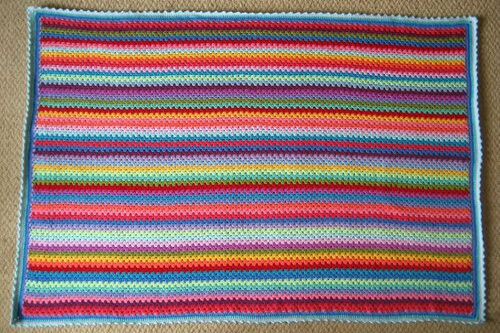 Granny Stripe Blanket Pattern by Attic24