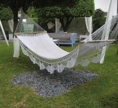 Lazy Afternoons in the Hammock Crochet Swing Chair from MessyMama