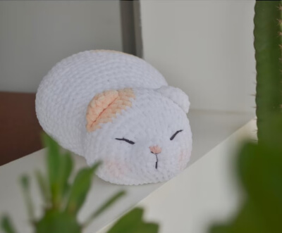 Marshmallow Kittie Amigurumi Kawaii Crochet Pattern by TIMMagicRing