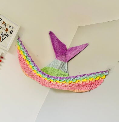 Mermaid Toy Hammock Crochet Pattern by CraftyCrochetDesign1