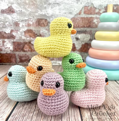 Rubber Duck Kawaii Crochet Animals Pattern by AlterEgoCrochet