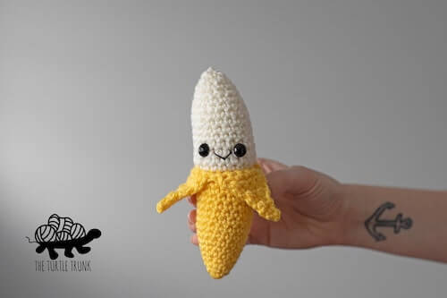 Amigurumi Banana Crochet Pattern by The Turtle Trunk