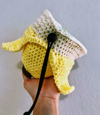 Chalk Bag Free Crochet Banana Pattern by Hook Yarn Carabiner