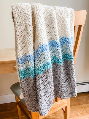 The Jade Baby Blanket Pattern by BustedHook