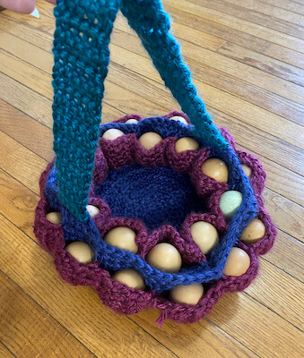 Crochet Egg Basket Free Pattern by Lenora Michelle's Crochet