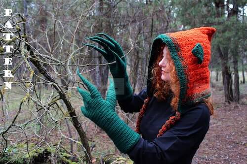 Crochet Forest Witch Halloween Costume Pattern by Dasha House