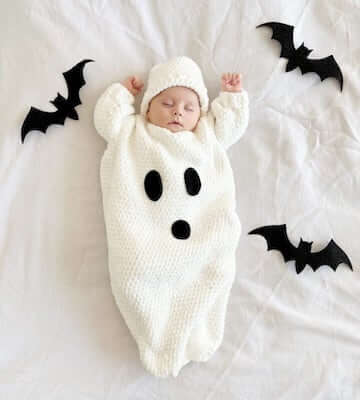 Crochet Ghost Halloween Costume Pattern by Daisy Farm Crafts