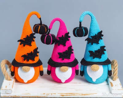 Crochet Halloween Gnome Pattern by Mufficorn