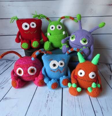 Crochet Mix N Match Monster Pattern by On A Whim Crochet