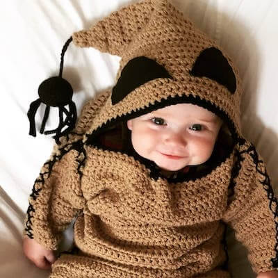 Crochet Oogie Boogie Halloween Costume Pattern by Girl Can Hook