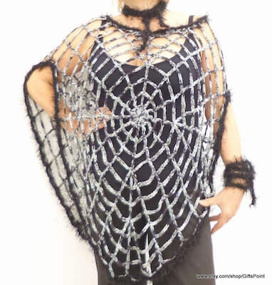 Crochet Spider Web Halloween Costume Pattern by Patterns Island