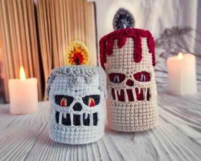 Halloween Amigurumi Candle Crochet Pattern by Fayni Toys