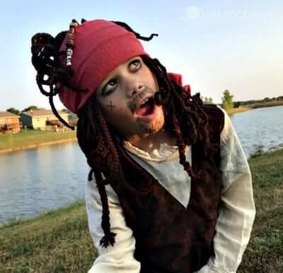 Jack Sparrow Inspired Halloween Beanie Free Crochet Pattern by Heart Hook Home