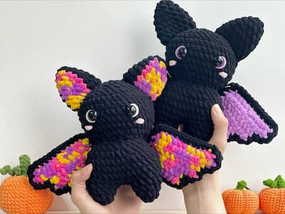 Mixed Color Bat Crochet Pattern by Kein Maker