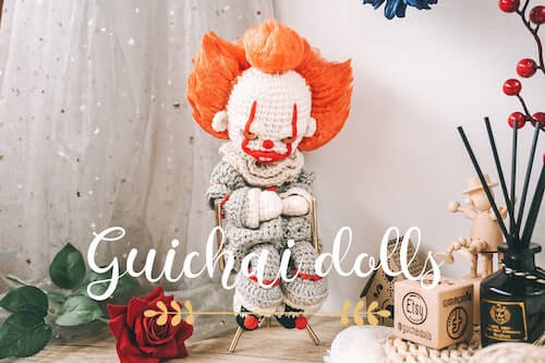 Pennywise Amigurumi Crochet Pattern by Guichai