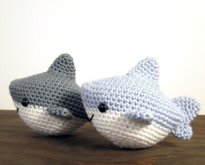 Chum, The Shark Amigurumi Pattern by Critter Beans