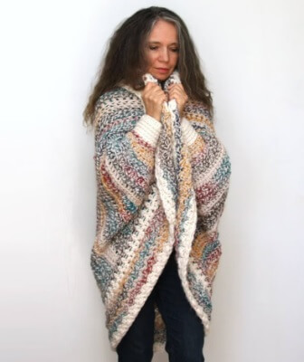 Chunky Crochet Shrug Pattern by Crystal Bear Designs