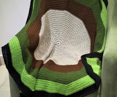 Circle Blanket Crochet Pattern by Crochicanbfstore