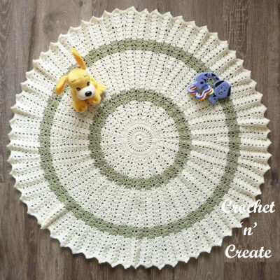 Circular Baby Circular Blanket Crochet Pattern by Justcrochet1