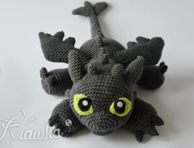 Crochet Dragon Pattern by Krawka