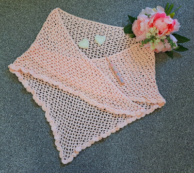 Crochet Romantic Mesh Shawl Pattern by SelinaVeronique