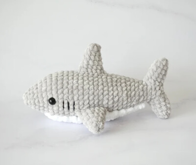 Crochet Shark Amigurumi Pattern by TheCrochetCodeAU