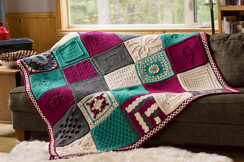 Creative Crossings Blanket Crochet Pattern by Kirsten Holloway Designs